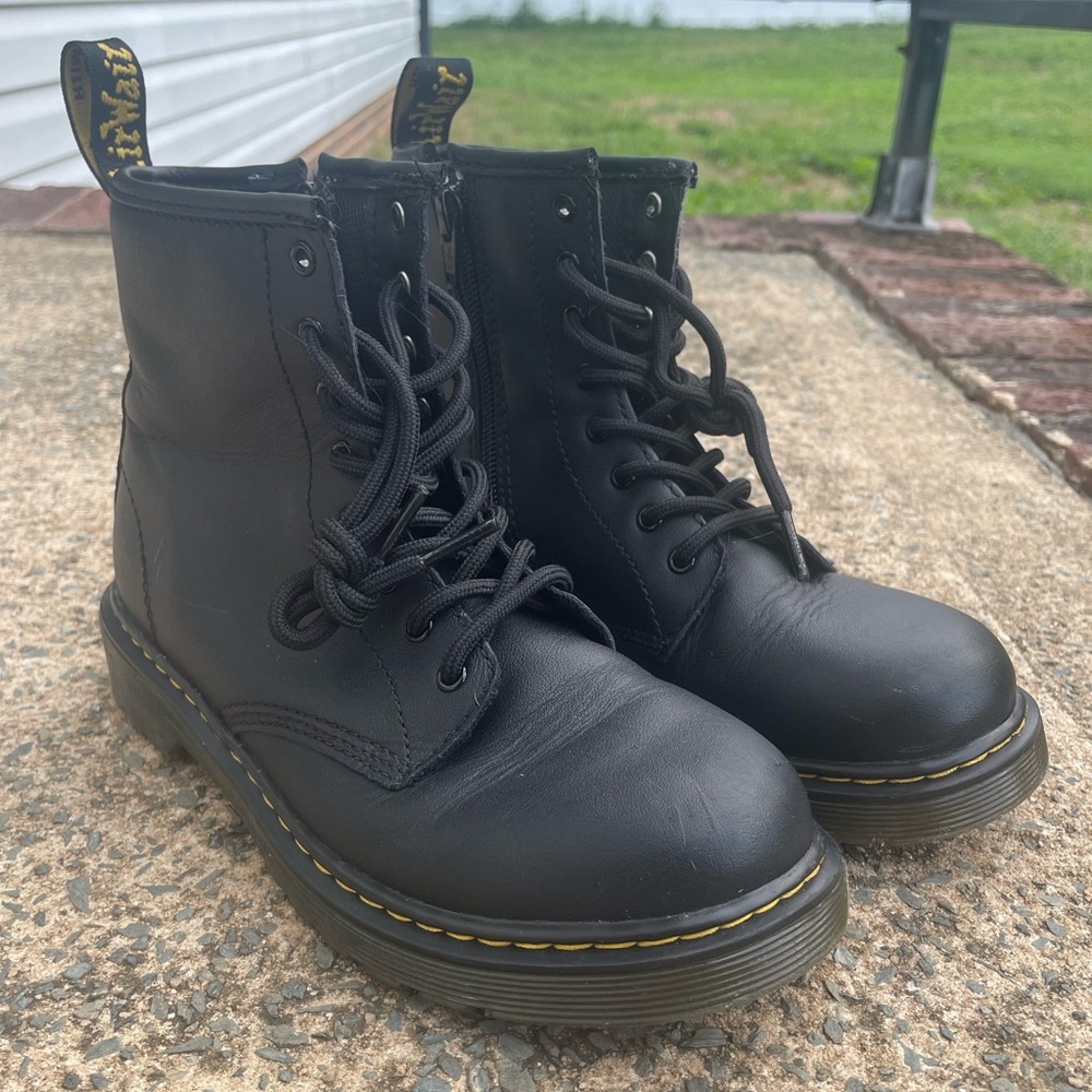 Youth Dr. Martens Boots Side Zipper 1460J